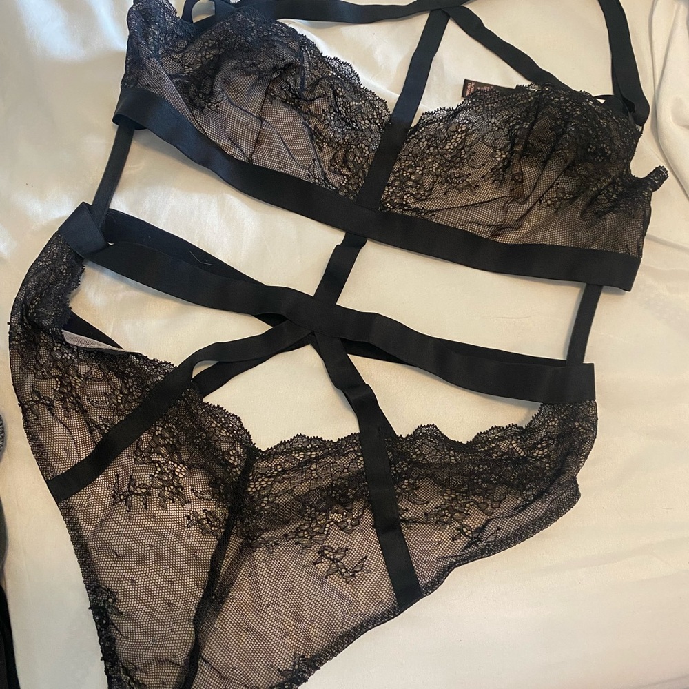 Black Lace Teddy Lingerie